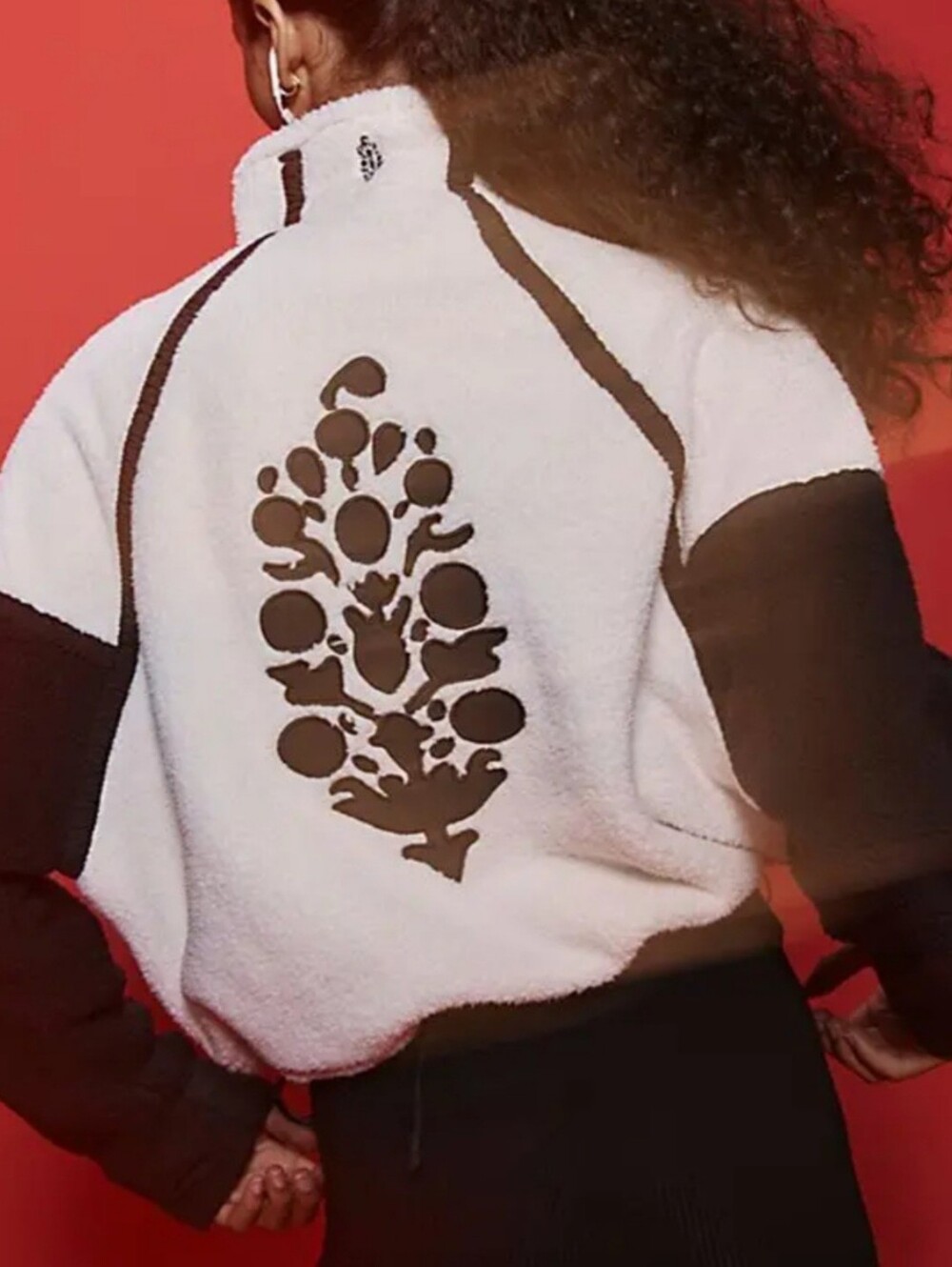 Free People NWT Movement Mountain High Half Zip Fleece Pullover Jacket size L